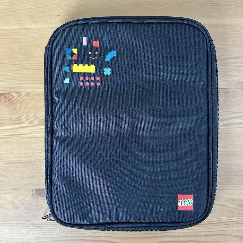 LEGO Tablet Case Building Blocks  logo Zipper 10" Black Softshell Tablet Case